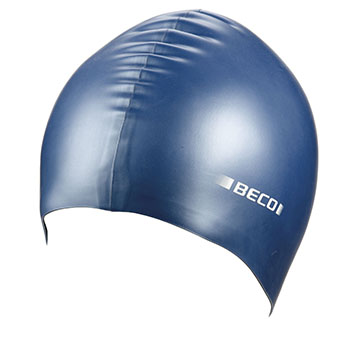 Bonnet de bain silicone Metallic beco bleu