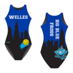 Maillot water polo femme zipper back personnalisable Finis club