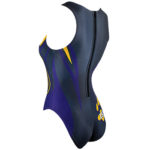 Maillot water polo femme zipper back personnalisable Finis dos