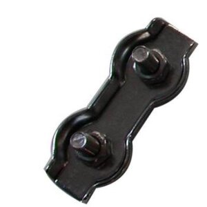 Serre-câble plat double en acier inoxydable