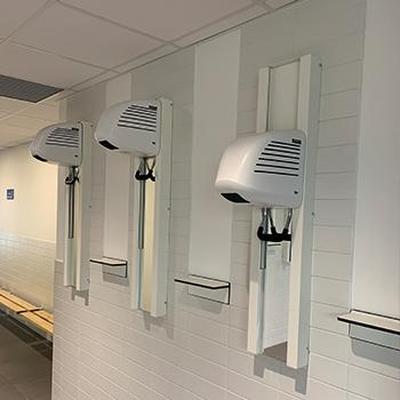 Sèche-cheveux REZ Vendaval réglable avec miroir capot ABS radar HF