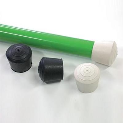 Bouchon de perche en caoutchouc blanc ou noir Ø 30 mm