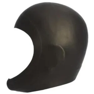Bonnet de bain cagoule en silicone Equina - Noir