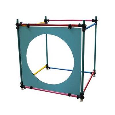 Mini cage – Dim 1M X 1M – Aluminium couleur – Sans panneau