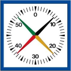 Chronomètre 4 aiguilles géant étanche IP54 – Dim 1M x 1M – poids 20kg
