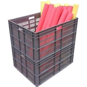 Ensemble de 2 paniers grand volume pour buchettes -790 X 590 X 810 mm