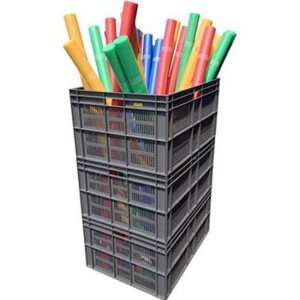 Ensemble de 3 paniers grand volume pour noodles -790 X 590 X 1215 mm