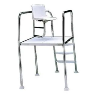 Base de surveillance 1 mètre siège pivotant à 90° - Inox 304