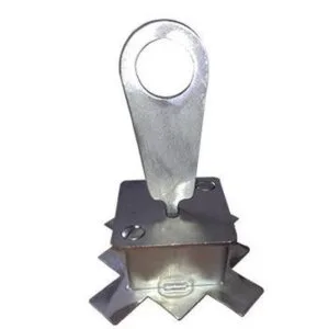 Ancrage de fond de bassin avec crochet amovible - Inox 316L