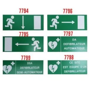 Panneau signalétique adhésif 300x120mm