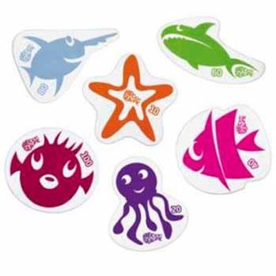 Figurines plates lestées Beco Sealife – Set de 6
