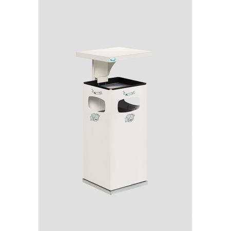 Poubelle cendrier toit renforcé – 38L VAR