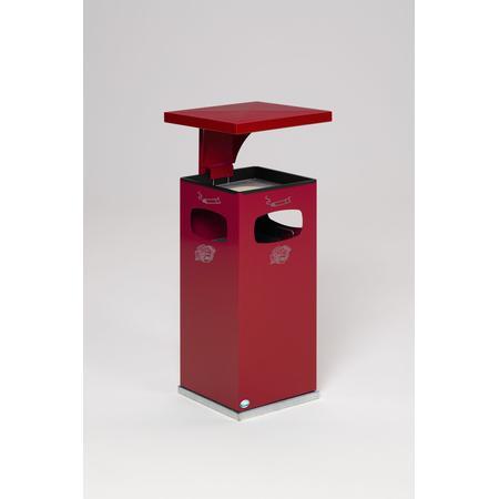 Poubelle cendrier toit renforcé – 38L VAR