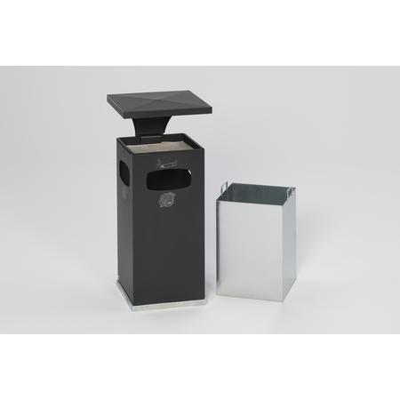 Poubelle cendrier toit renforcé – 38L VAR