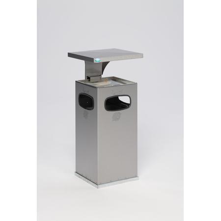 Poubelle cendrier toit renforcé – 38L VAR