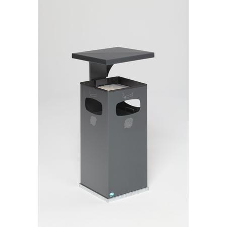 Poubelle cendrier toit renforcé – 38L VAR