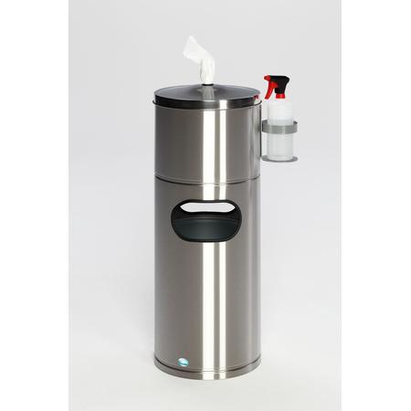 Station de désinfection pour papier avec porte bouteille