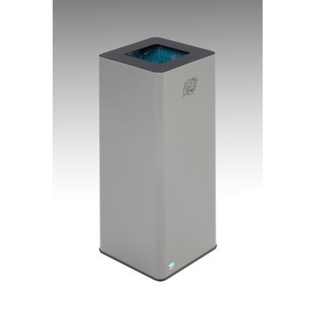 Poubelle de tri Quadro 80l VAR Corps argent