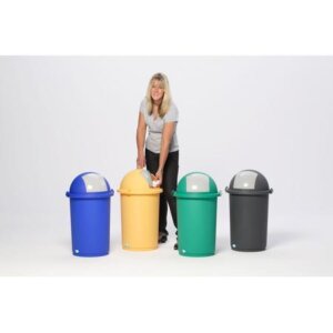 Poubelle plastique dôme – 50L