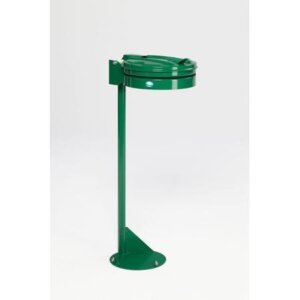 Support sac poubelle VIGIPIRATE avec poteau – Couvercle acier