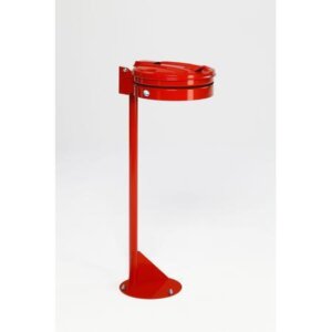 Support sac poubelle VIGIPIRATE avec poteau – Couvercle acier