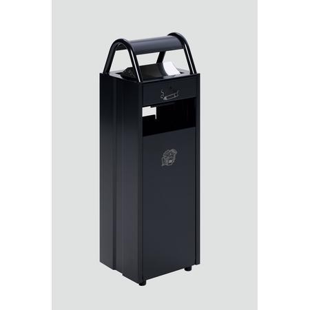 Poubelle cendrier avec toit – 60L – seau à l&rsquo;intérieur