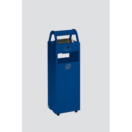 Poubelle cendrier avec toit – 60L – seau à l&rsquo;intérieur