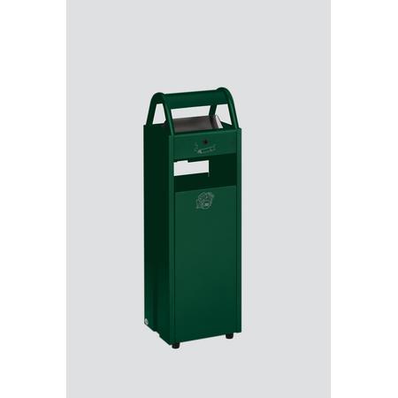 Poubelle cendrier avec toit – 60L – seau à l&rsquo;intérieur
