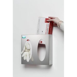 Support pour boite de gants ou mouchoirs – Inox double