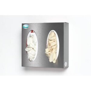 Support pour boite de gants ou mouchoirs – Inox double