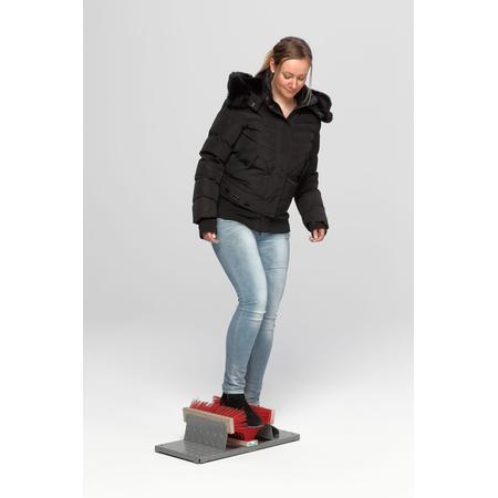 Nettoyeur de chaussures en tôle d&rsquo;acier larmée