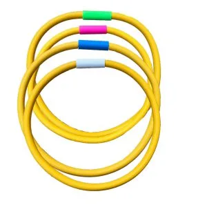 Anneaux flottants souples géants - Ø25 Cm - Tube PVC 4 couleurs