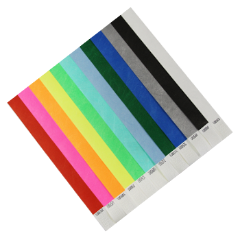 Bracelets temporaires en papier indéchirable – Par 1000