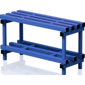 Banc simple PVC avec étage sous assise