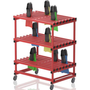 Etagère range palmes avec roulettes(+/-40 palmes) 1200 x 820 x 1500mm