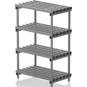 Etagère porte équipements sur pieds 4 niveaux