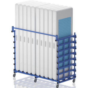 Rack de rangement pour 10 tapis 250 x 90 x 15 cm
