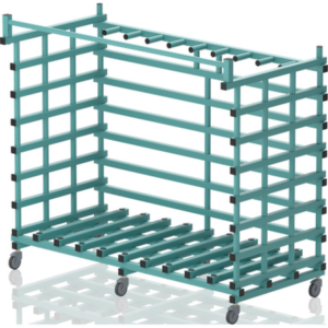 Rack de rangement pour 10 tapis 250 x 90 x 15 cm