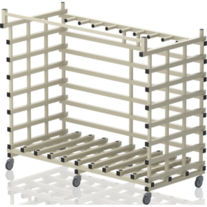 Rack de rangement pour 10 tapis 250 x 90 x 15 cm