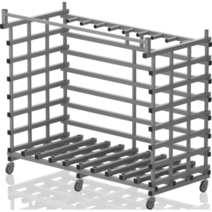 Rack de rangement pour 10 tapis 250 x 90 x 15 cm