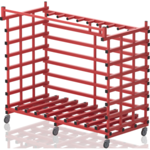 Rack de rangement pour 10 tapis 250 x 90 x 15 cm