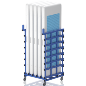 Rack de rangement pour 5 tapis 250 x 90 x 15 cm