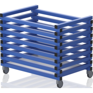 Chariot sans couvercle – barres horizontales 1040 X 690 X 840 mm