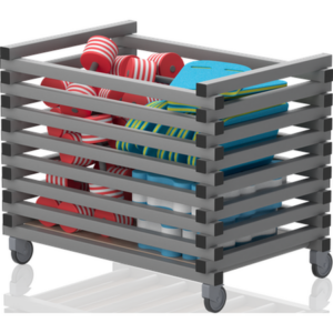 Chariot sans couvercle – barres horizontales 1040 X 690 X 840 mm