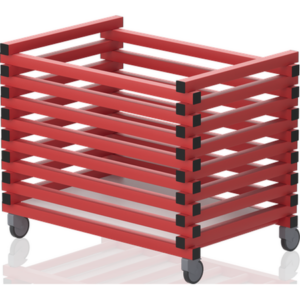 Chariot sans couvercle – barres horizontales 1040 X 690 X 840 mm