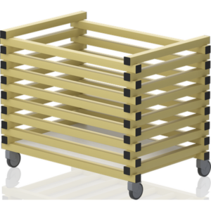Chariot sans couvercle – barres horizontales 1040 X 690 X 840 mm