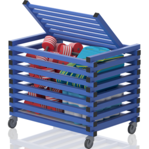 Chariot avec couvercle – barres horizontale 1040x690x840 mm