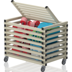 Chariot avec couvercle – barres horizontale 1040x690x840 mm