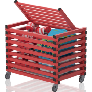 Chariot avec couvercle – barres horizontale 1040x690x840 mm