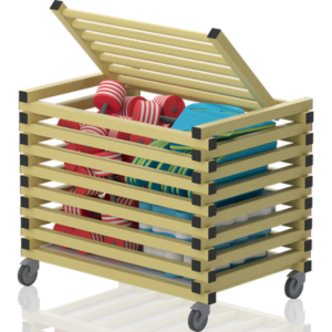 Chariot avec couvercle – barres horizontale 1040x690x840 mm